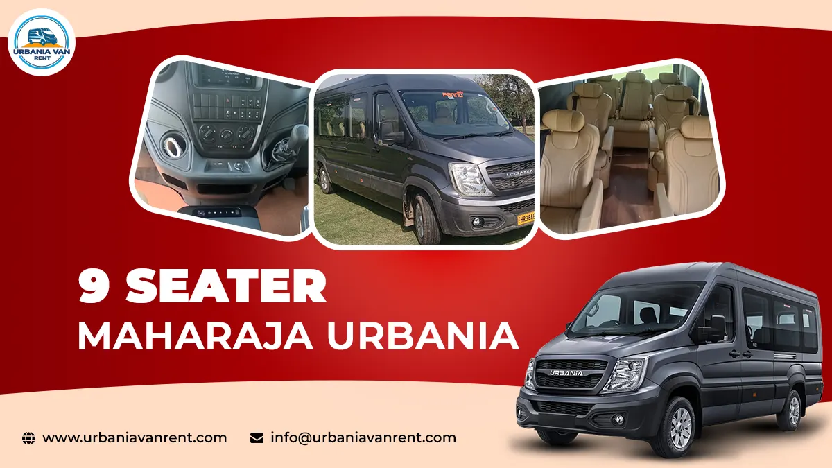 9 Seater Maharaja Urbania Van on Rent