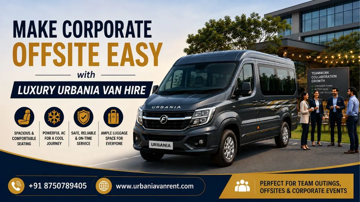 Luxury Urbania van hire for easy and comfortable corporate offsites